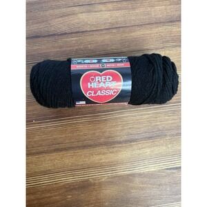 Red Heart Classic 3.5oz Yarn Color 0012 Black